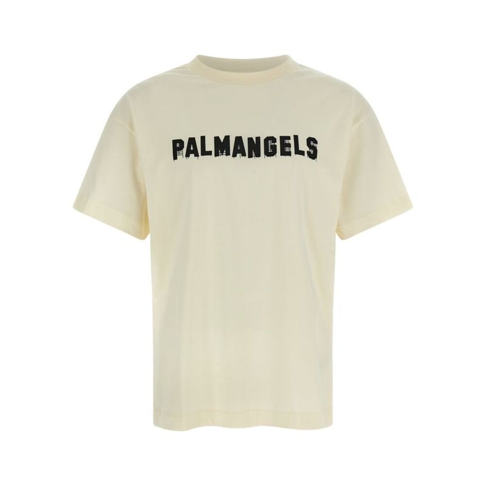 Palm Angels Men Logo Print T-Shirt